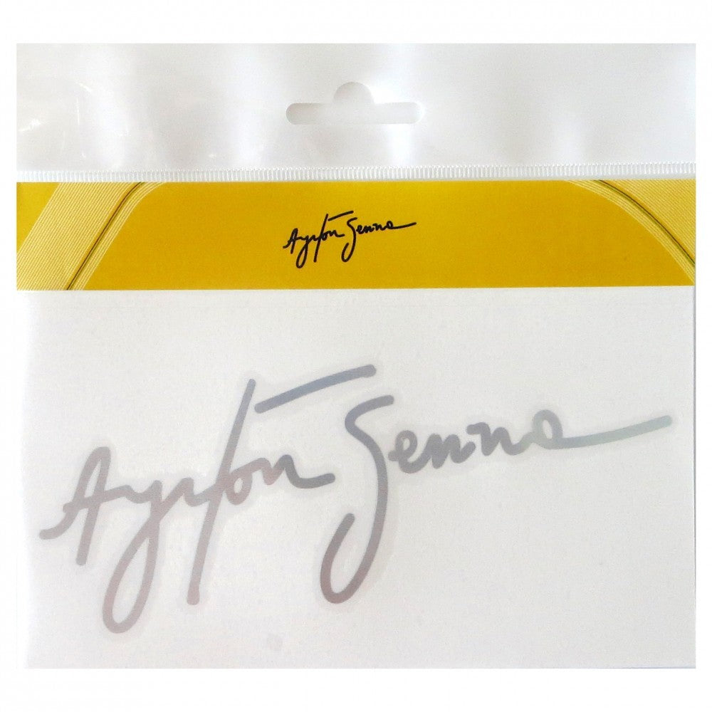 2015, Silber, Senna Signature Aufkleber