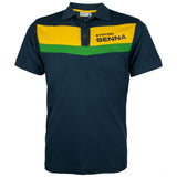 2020, Blau, Ayrton Senna Racing Polo Hemd