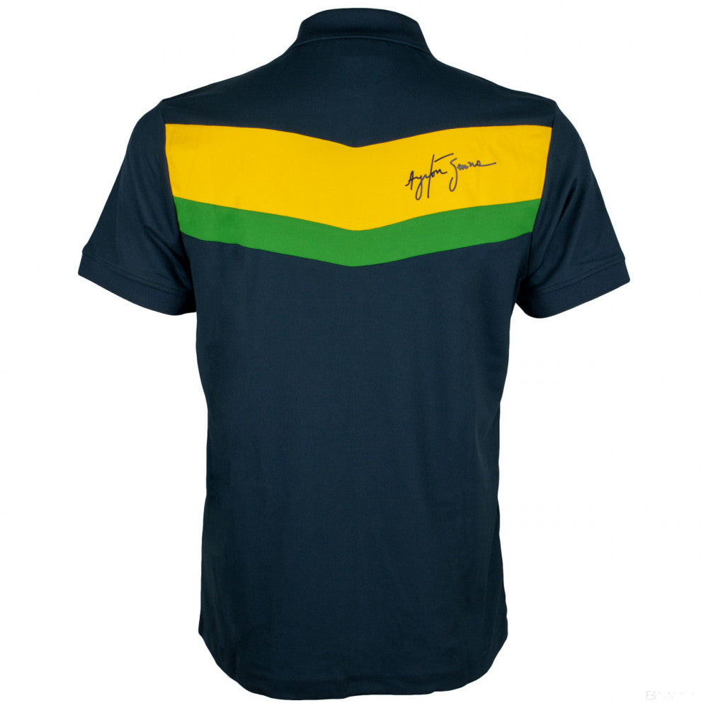 2020, Blau, Ayrton Senna Racing Polo Hemd