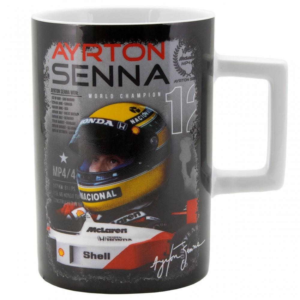 2017, Schwarz, 300 ml, Senna World Champion Becher - FansBRANDS®