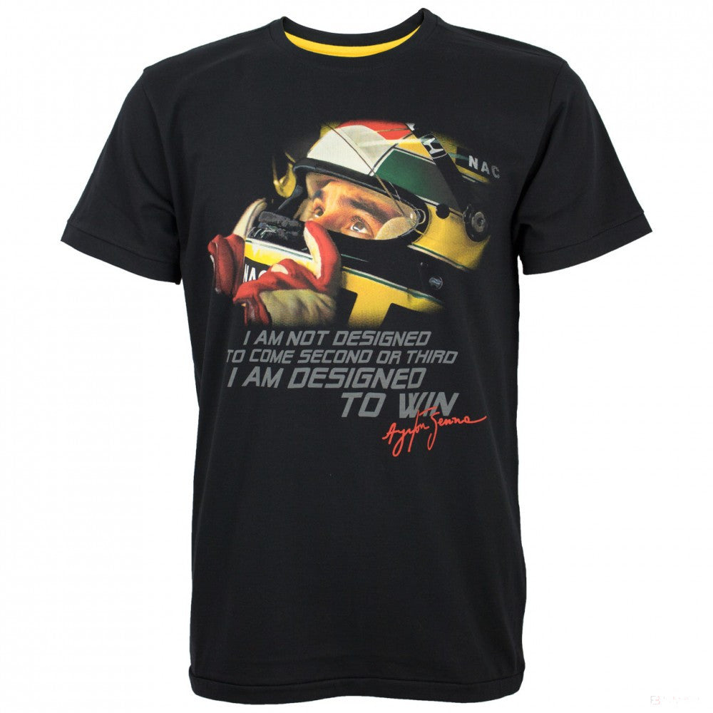 2018, Schwarz, Senna Designed to Win T-shirt