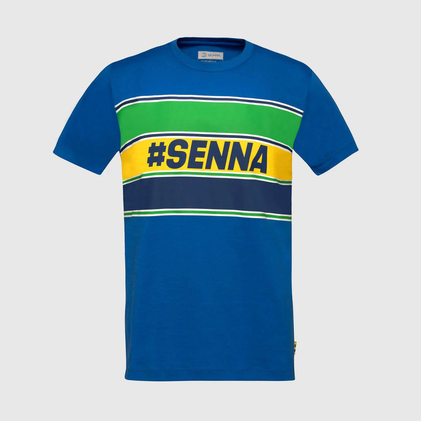 Ayrton Senna T-Shirt, #SENNA, blau