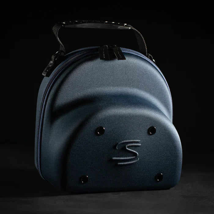 Ayrton Senna Kappe, Nacional, Original 1984, mit Stoff-Hartschale, blau