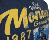 2018, Blau, Senna Round Neck Monaco 1987 T-shirt