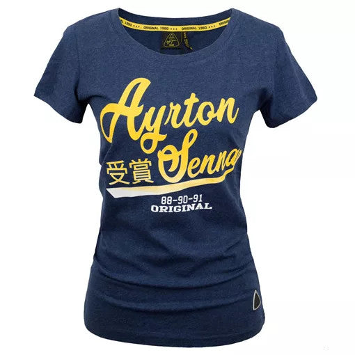 2020, Blau, Ayrton Senna Vintage Damen T-Shirt