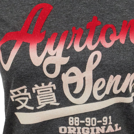 2020, Grau, Ayrton Senna Vintage Damen T-Shirt