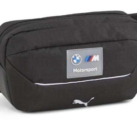Bolso BMW Motorsport, Puma, riñonera MMS, negro