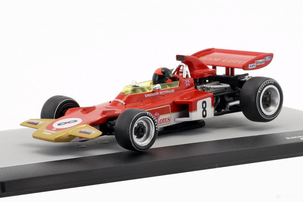 2019, Rot, 1:43, Emerson Fittipaldi Lotus 72D #8 German GP 1971 Modellauto - FansBRANDS®