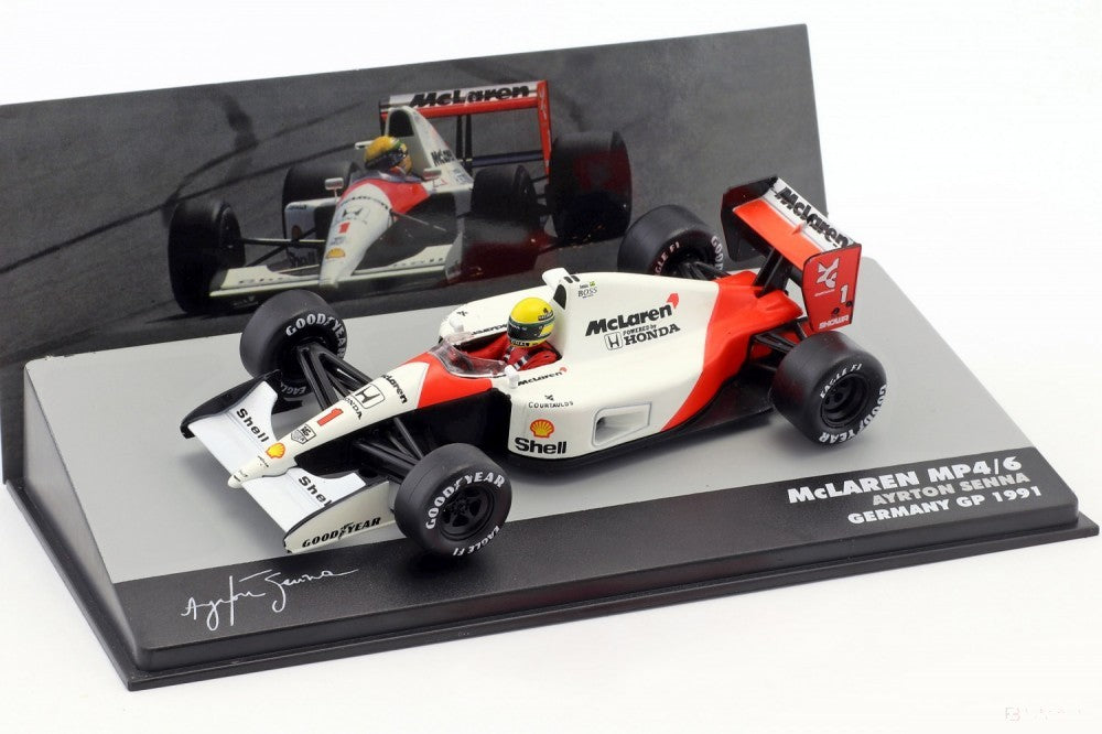 2019, Weiß, 1:43, Senna McLaren MP4/6 World Champion 1991 Modellauto