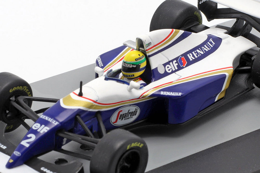 2020, Weiß, 1:43, Ayrton Senna Williams FW16 Brazil 1994 Modellauto