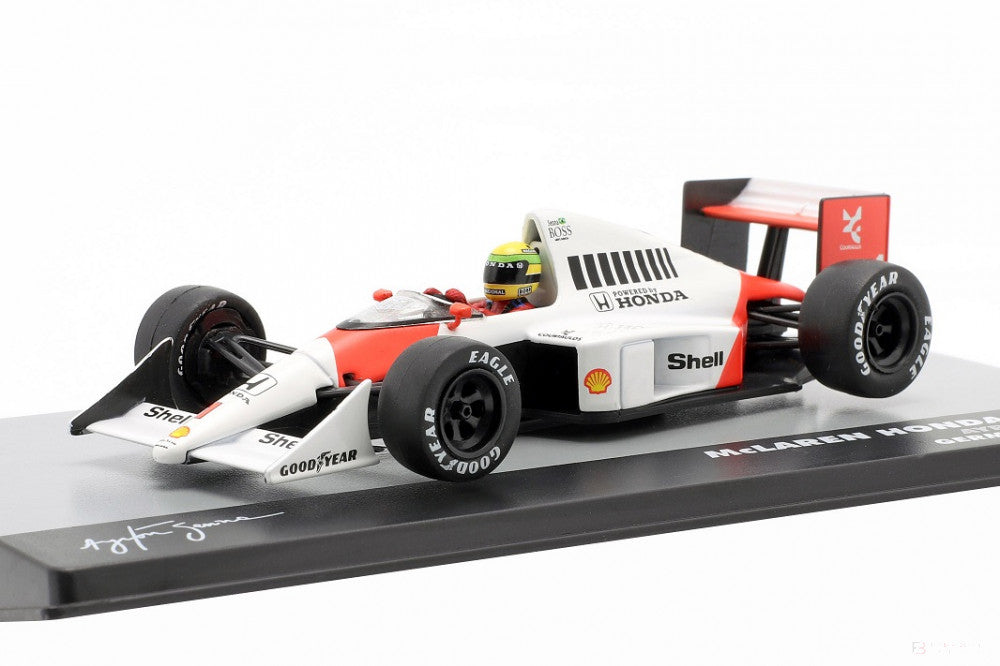 1993, Weiß, 1:43, Ayrton Senna McLaren MP4/5 #1 Germany GP 1989 Modellauto - FansBRANDS®