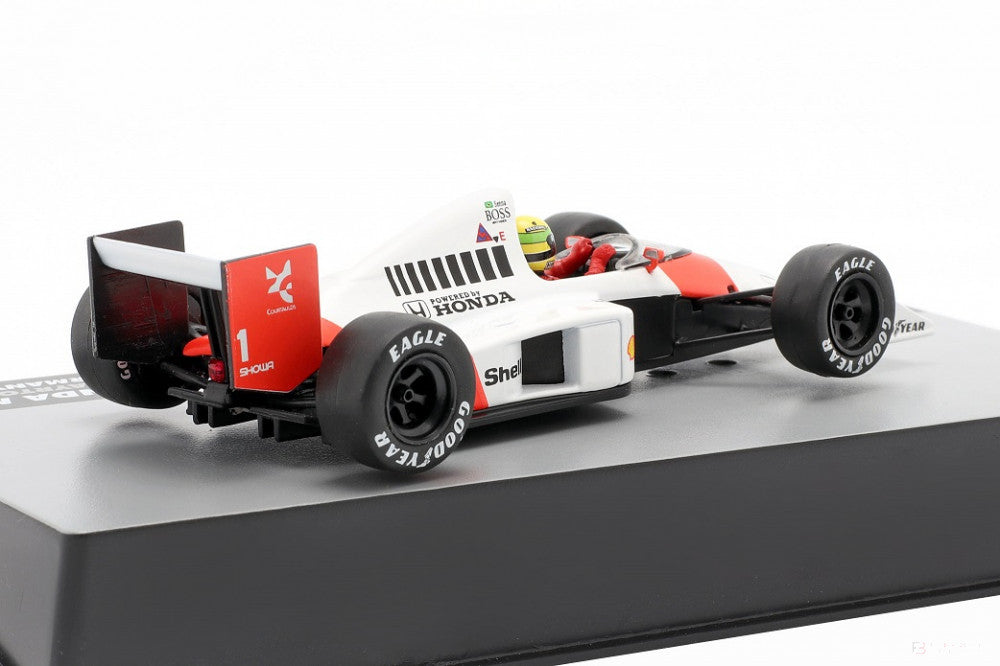 1993, Weiß, 1:43, Ayrton Senna McLaren MP4/5 #1 Germany GP 1989 Modellauto - FansBRANDS®