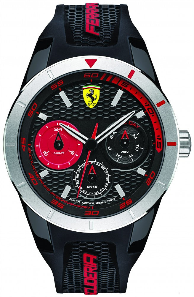 2019, Schwarz-Rot, Ferrari Rotrev T Herrens Uhren