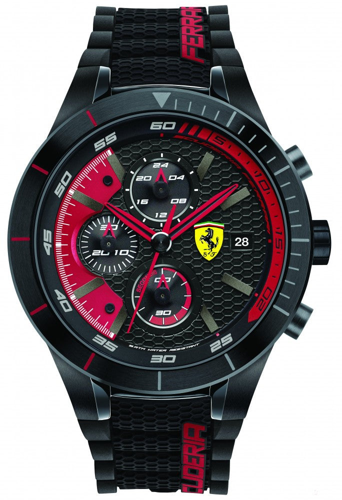 2019, Schwarz-Rot, Ferrari Rotrev EVO Herrens Uhren