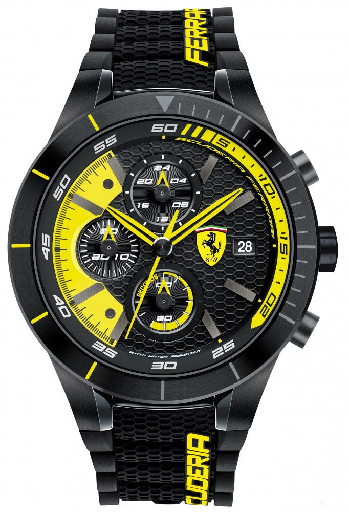 2019, Schwarz-Gelb, Ferrari Rotrev EVO Herrens Uhren