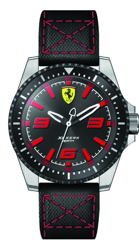 2019, Rot-Schwarz, Ferrari XX KERS Quartz Herrens Uhren