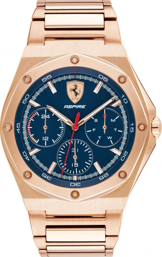 2019, Gold, Ferrari Aspire Multifunction Herrens Uhren