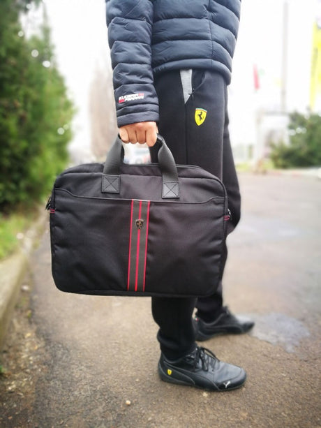 2018, Schwarz, 38x28x10 cm, Ferrari Urban Laptoptasche