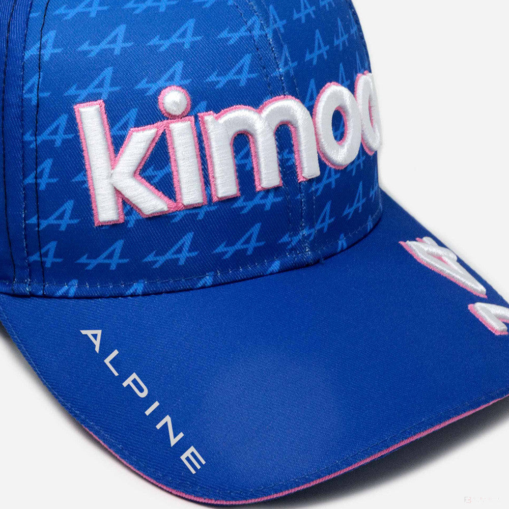 2022, Blau, Fernando Alonso Kimoa, Alpine Flatbrim Kappe