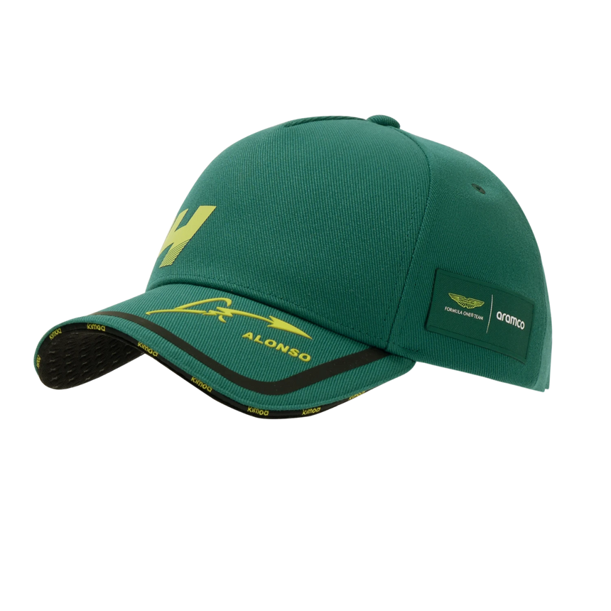 Fernando Alonso cap, Kimoa, technology, green, 2024