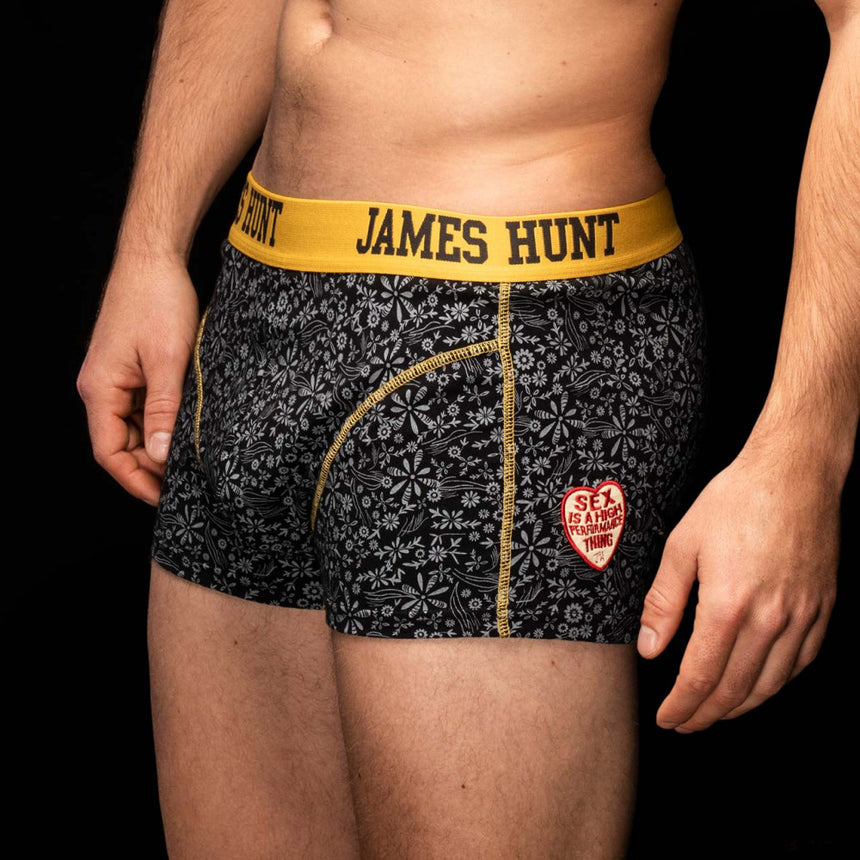 2021, Schwarz, James Hunt Seventies Boxershorts - Double Pack - FansBRANDS®