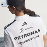 Mercedes Polo, Team, Engineers, Adidas, Weiß, 2026