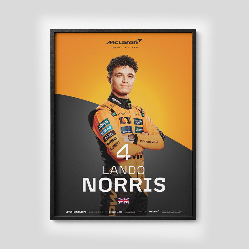 F1 Print – Lando Norris Poster (A3-Größe)