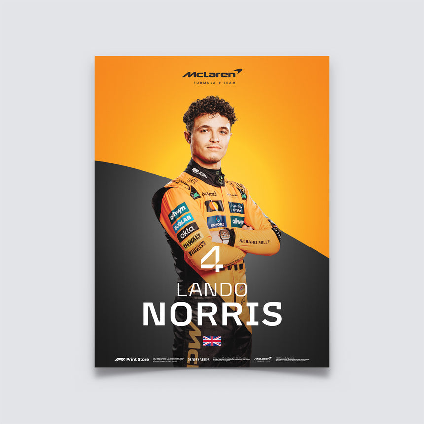 F1 Print – Lando Norris Poster (A3-Größe)