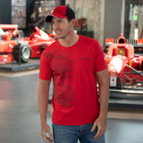 2018, Rot, Schumacher Round Neck Speedline T-shirt