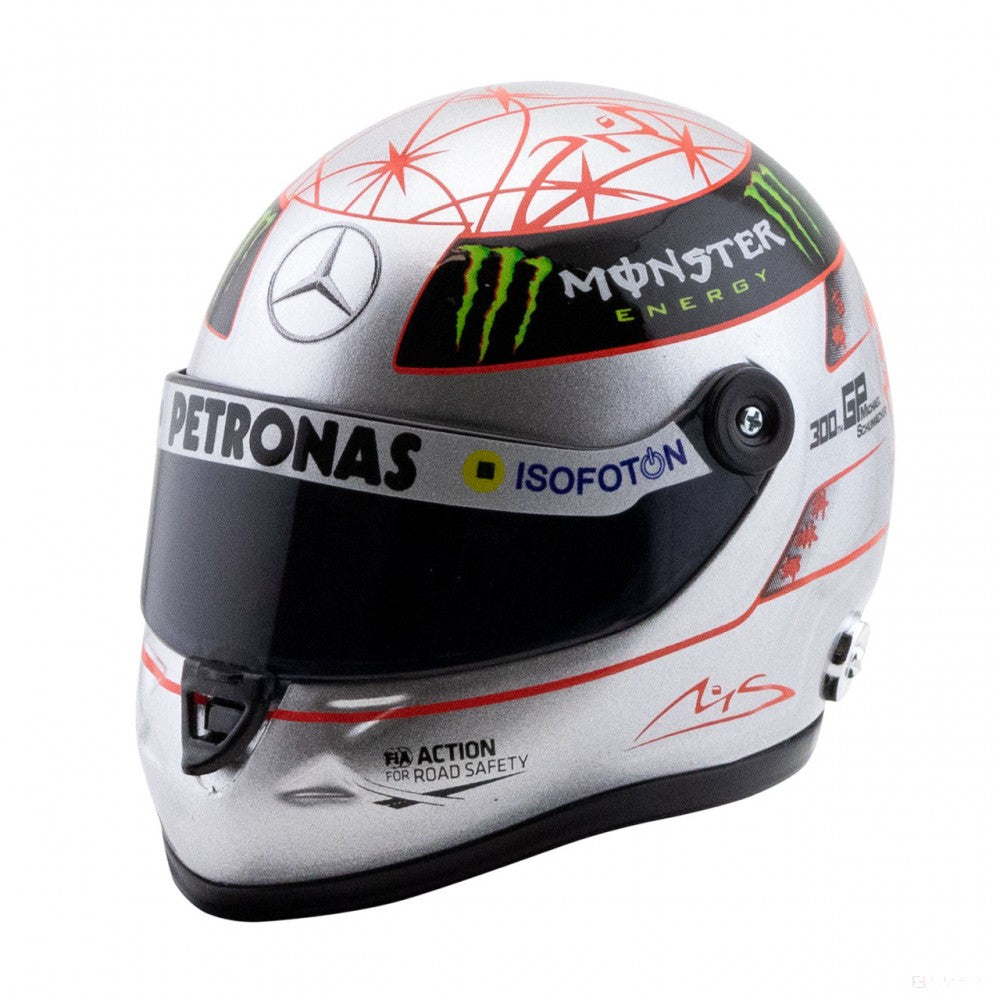Michael Schumacher Platinum Helmet Spa 300th GP 2012 1:4