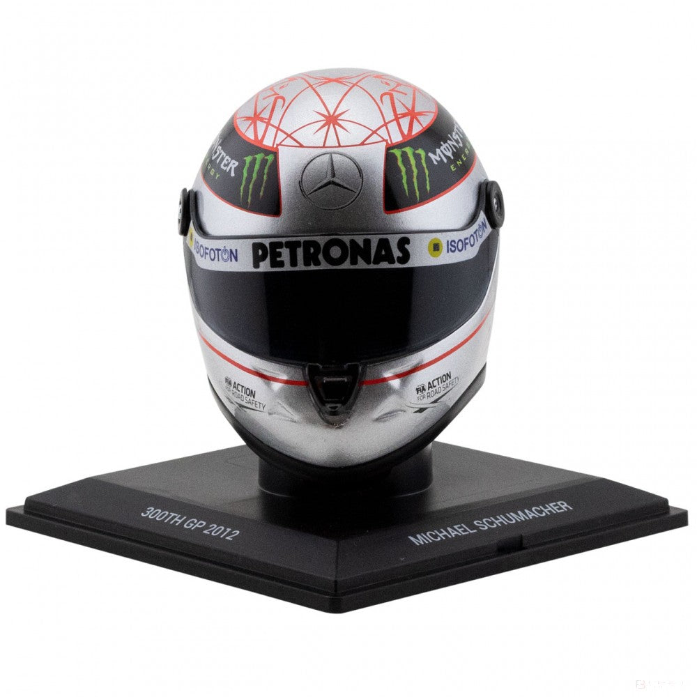 Michael Schumacher Platinum Helmet Spa 300th GP 2012 1:4