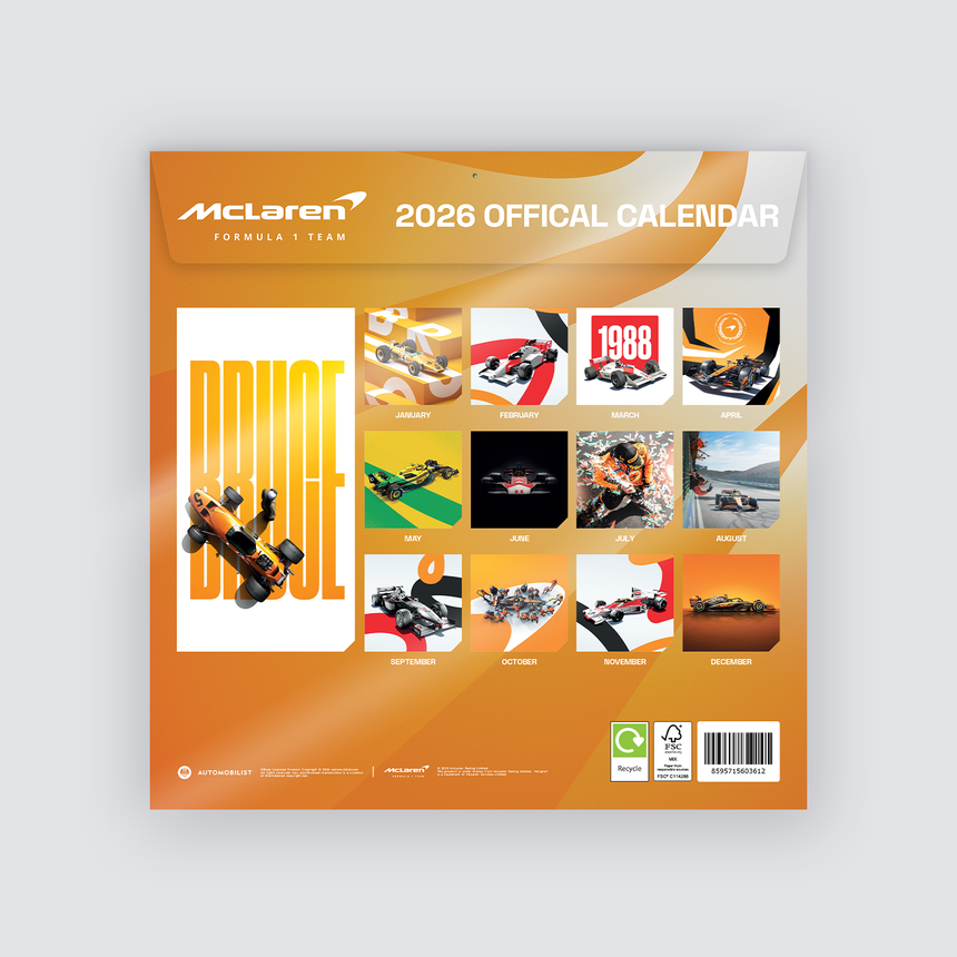 McLaren Formula 1 Team - Offizieller Kalender - 2026