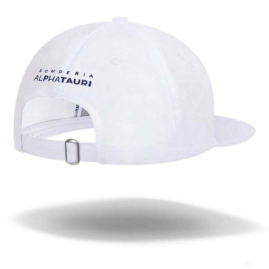 Alpha Tauri Team Flatbrim kappe, Adult, Weiß, 2021 - FansBRANDS®