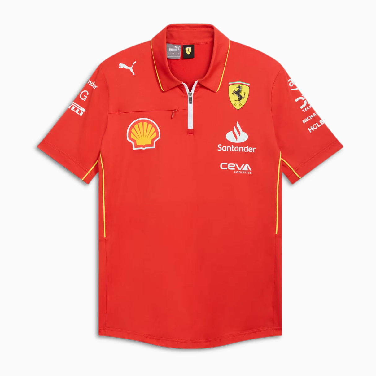 Ferrari polo-shirt, Puma, team, pro, rot, 2024