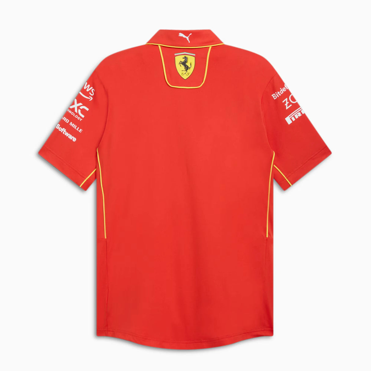 Ferrari polo-shirt, Puma, team, pro, rot, 2024