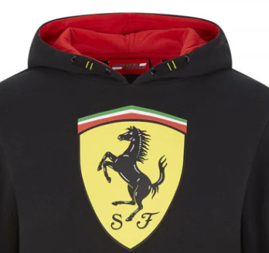 2020, Schwarz, Ferrari Scudetto Kinder Pullover