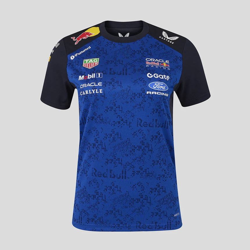 Red Bull T-Shirt, Team, Damen, Blau
