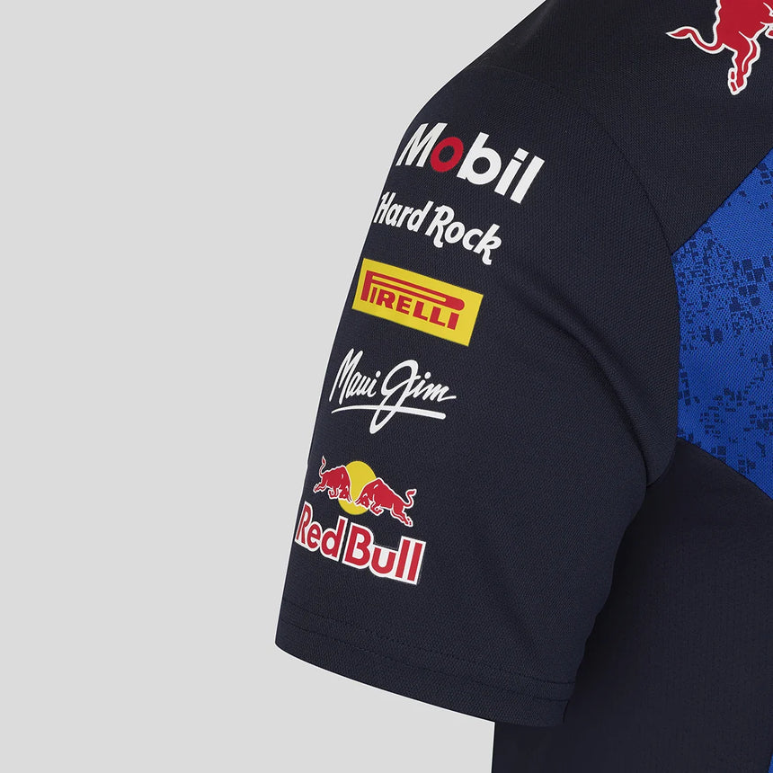 Red Bull T-Shirt, Team, Damen, Blau