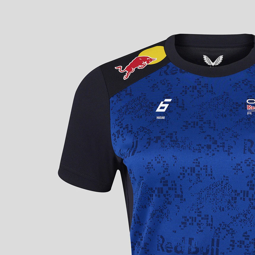 Red Bull T-Shirt, Team, Isack Hadjar, Damen, Blau, 2026