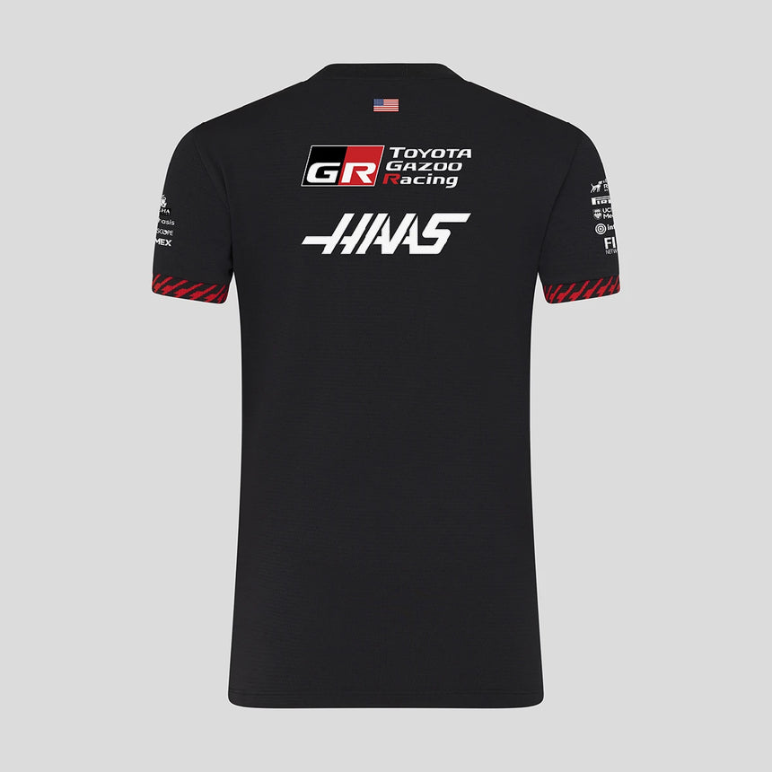 Haas F1 T-Shirt, Team, Damen, Schwarz, 2026