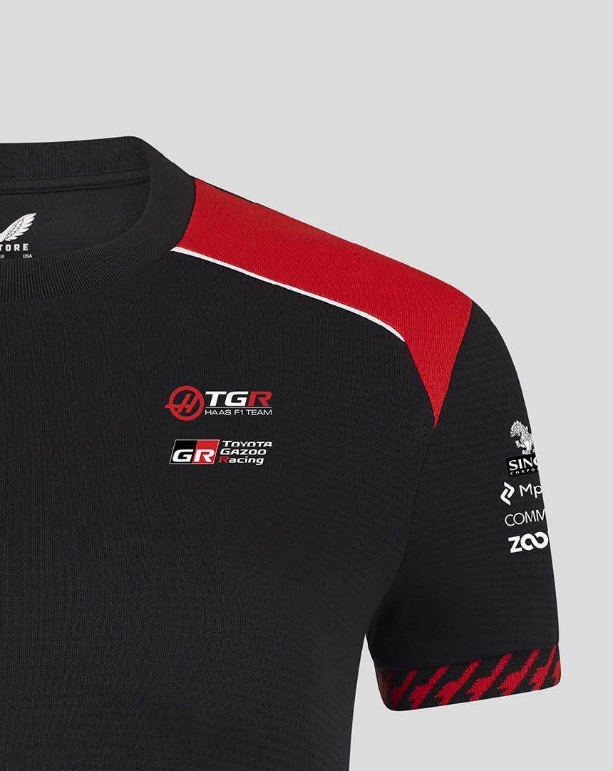 Haas F1 T-Shirt, Team, Damen, Schwarz, 2026