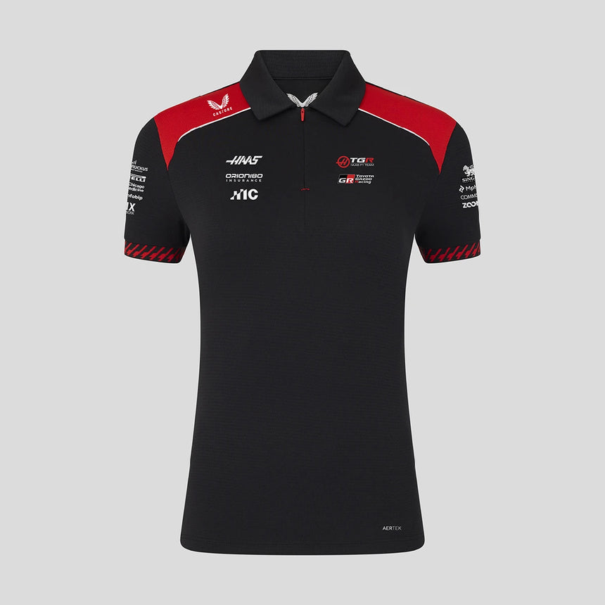 Haas F1 Polo, Team, Damen, Schwarz
