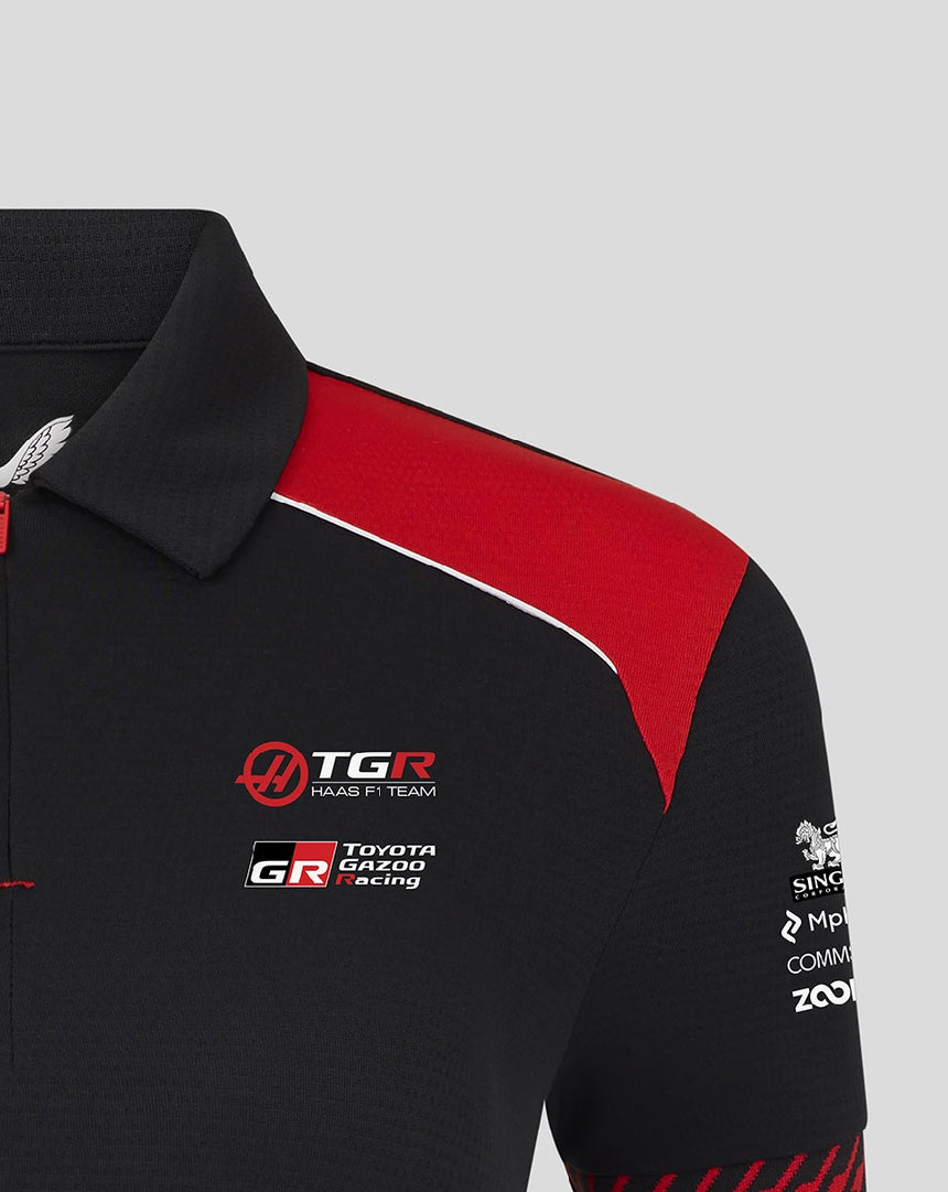 Haas F1 Polo, Team, Damen, Schwarz