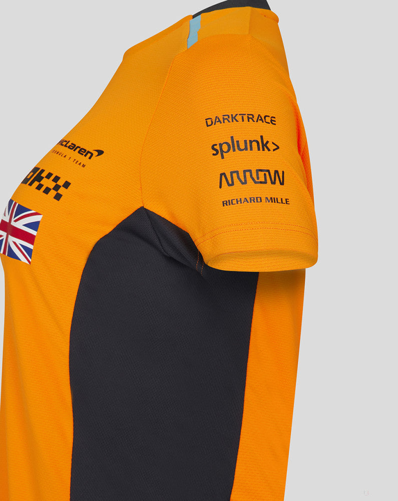 McLaren t-shirt, Lando Norris, women, papaya. 2023 - FansBRANDS®