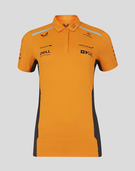 McLaren polo-shirt, Castore, team, damen, orange, 2024 - FansBRANDS®