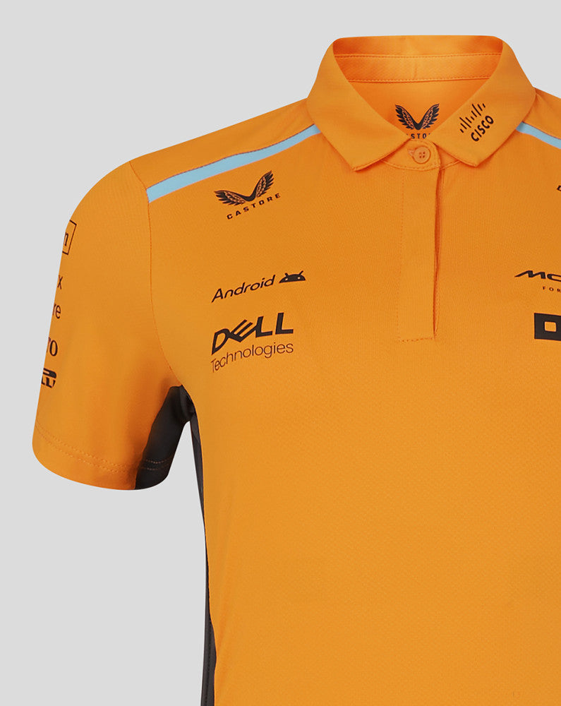 McLaren polo-shirt, Castore, team, damen, orange, 2024 - FansBRANDS®