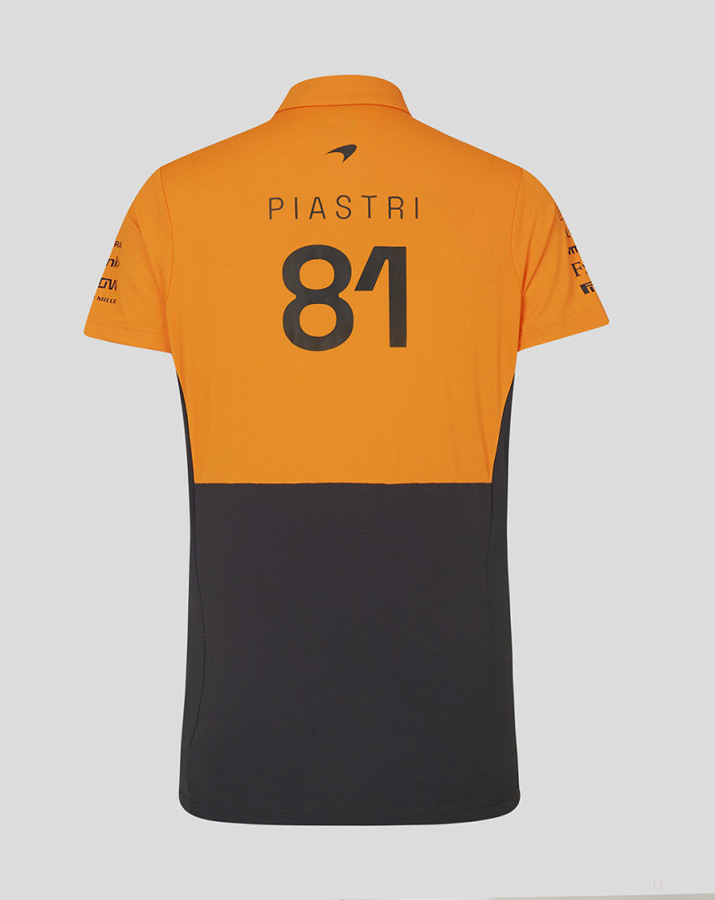 McLaren polo-shirt, Castore, Oscar Piastri, damen, orange - FansBRANDS®