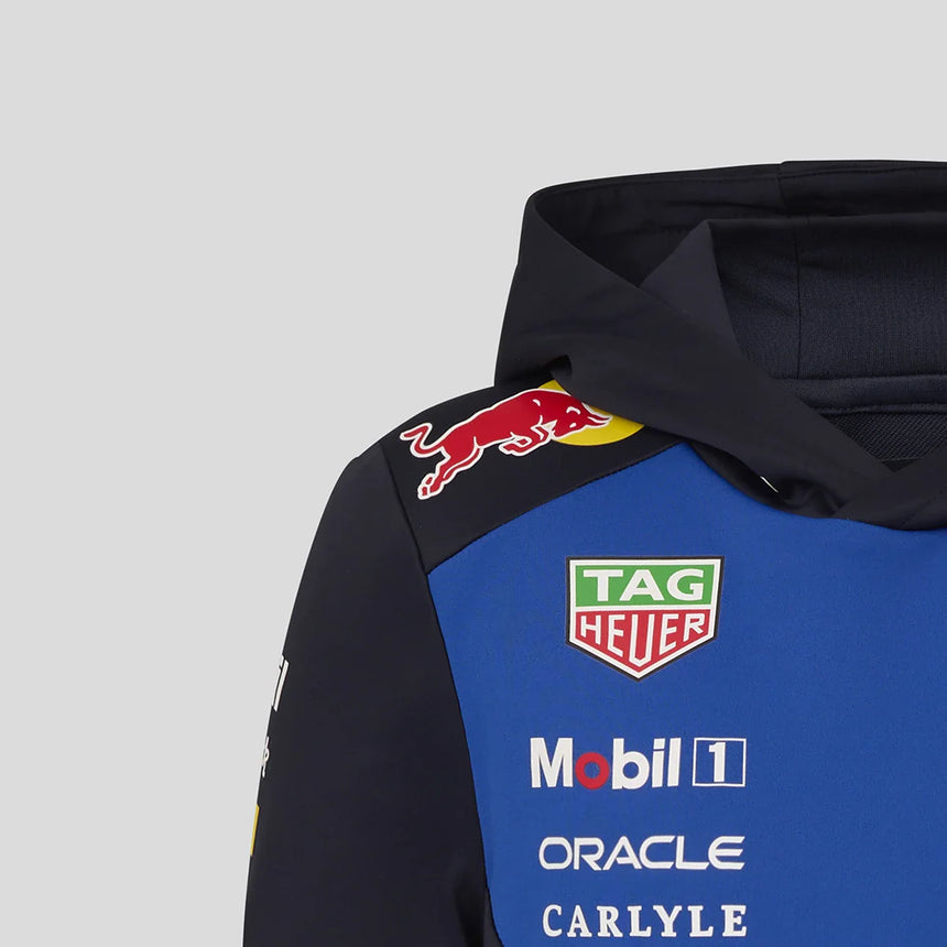 Red Bull Hoodie, Team, Kids, Blau