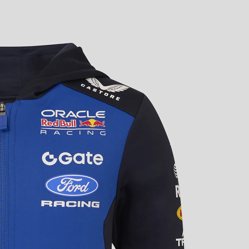 Red Bull Hoodie, Team, Voll-Reißverschluss, Kinder, Blau