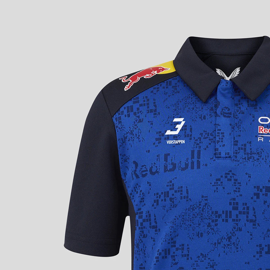 Red Bull Polo, Team, Max Verstappen, Kinder, Blau, 2026
